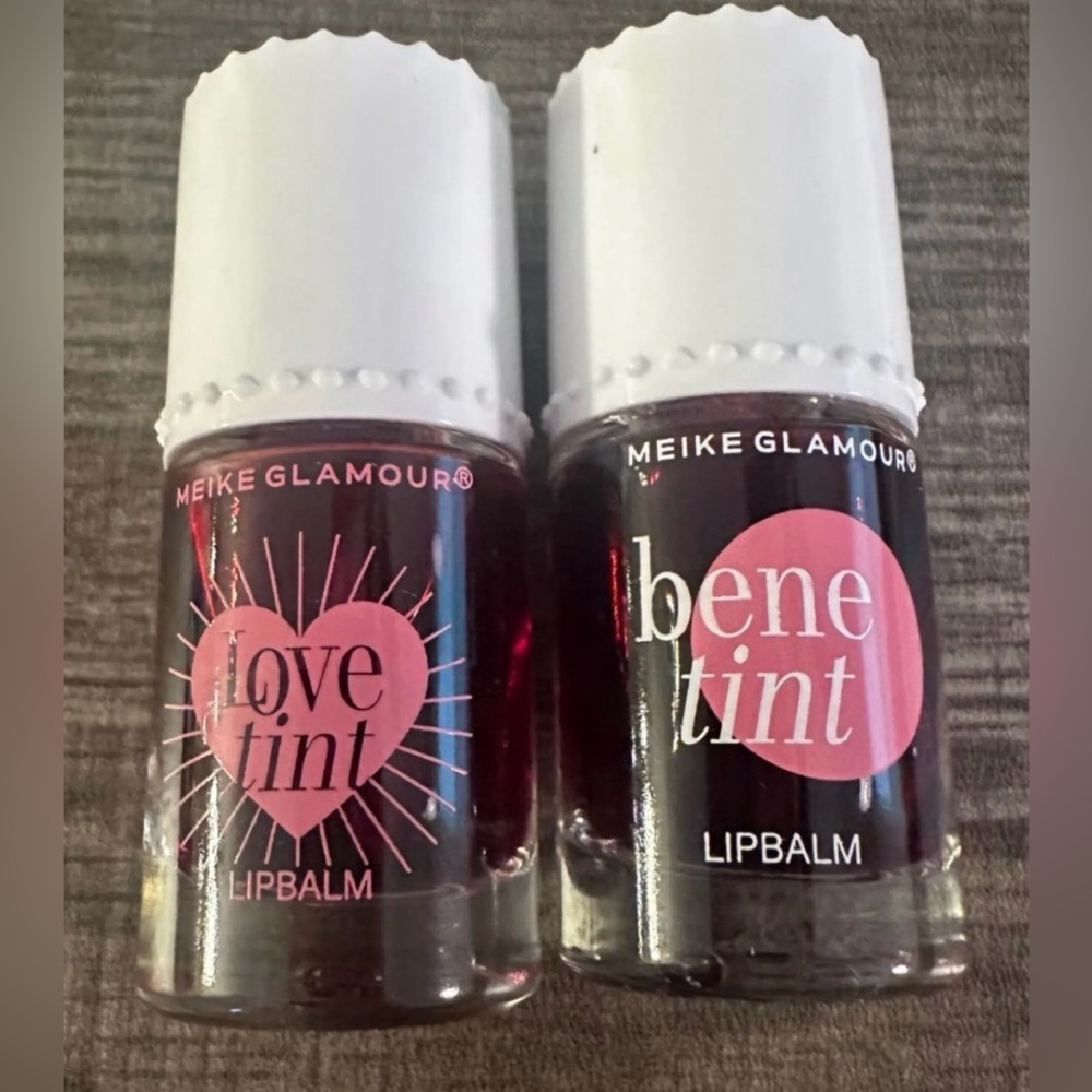 Tinted Lip Balm Duo – Love Tint & Bene Tint Glossy Lip Balm Set (New)